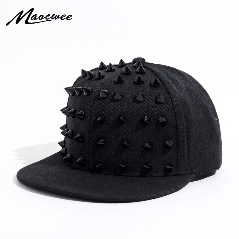 للجنسين الشرير القنفذ قبعة شخصية الجاز snapback سبايك رصع برشام شائك البيسبول كاب الهيب هوب روك الرقص بونس أبي القبعات