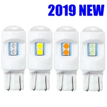 1 шт. T10 W5W WY5W керамический супер яркий 6 SMD 3030 светодиодный габаритный светильник для салона автомобиля, для чтения, купольная лампа, автомобильная Клинообразная парковочная лампа