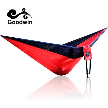 

260*140cm 300*200cm Portable Nylon Parachute Hammock Camping Survival Garden Hunting Leisure Hamac Travel Double Person Hamak