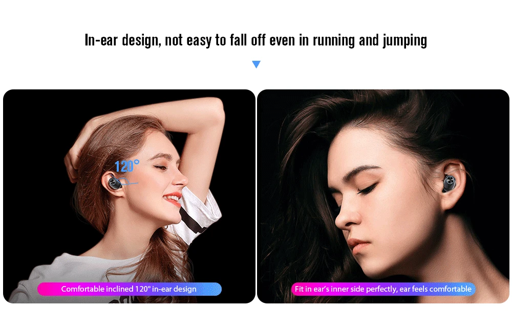 V6 TWS Bluetooth наушники, беспроводные наушники-вкладыши BT 5,0, стерео наушники, Водонепроницаемая беспроводная гарнитура с зарядным устройством Бесс