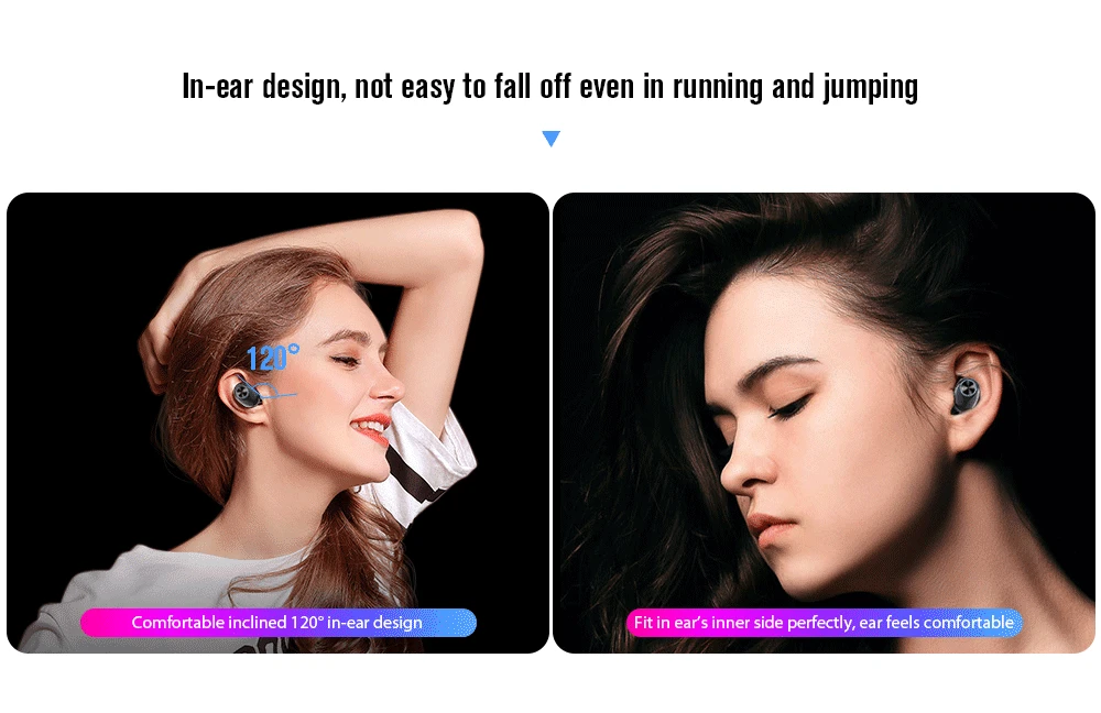 fio bt 5.0 estéreo earbud vida fone