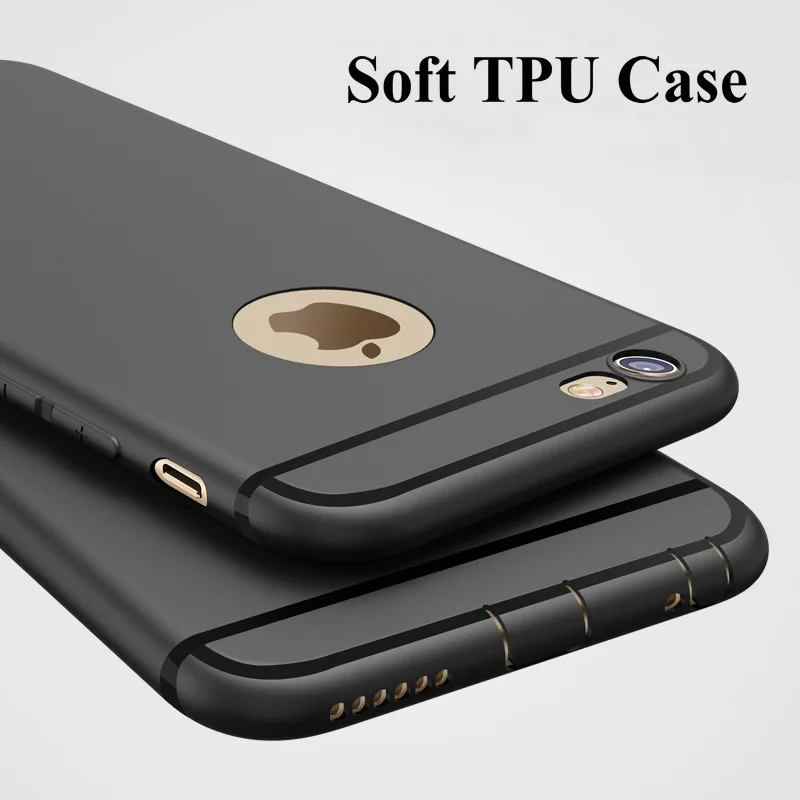 

Fashion For Apple iPhone 6 6s Plus Case 0.6mm Slim Soft Silicone TPU Back Cover with Dust Plug For iPhone 6s 6