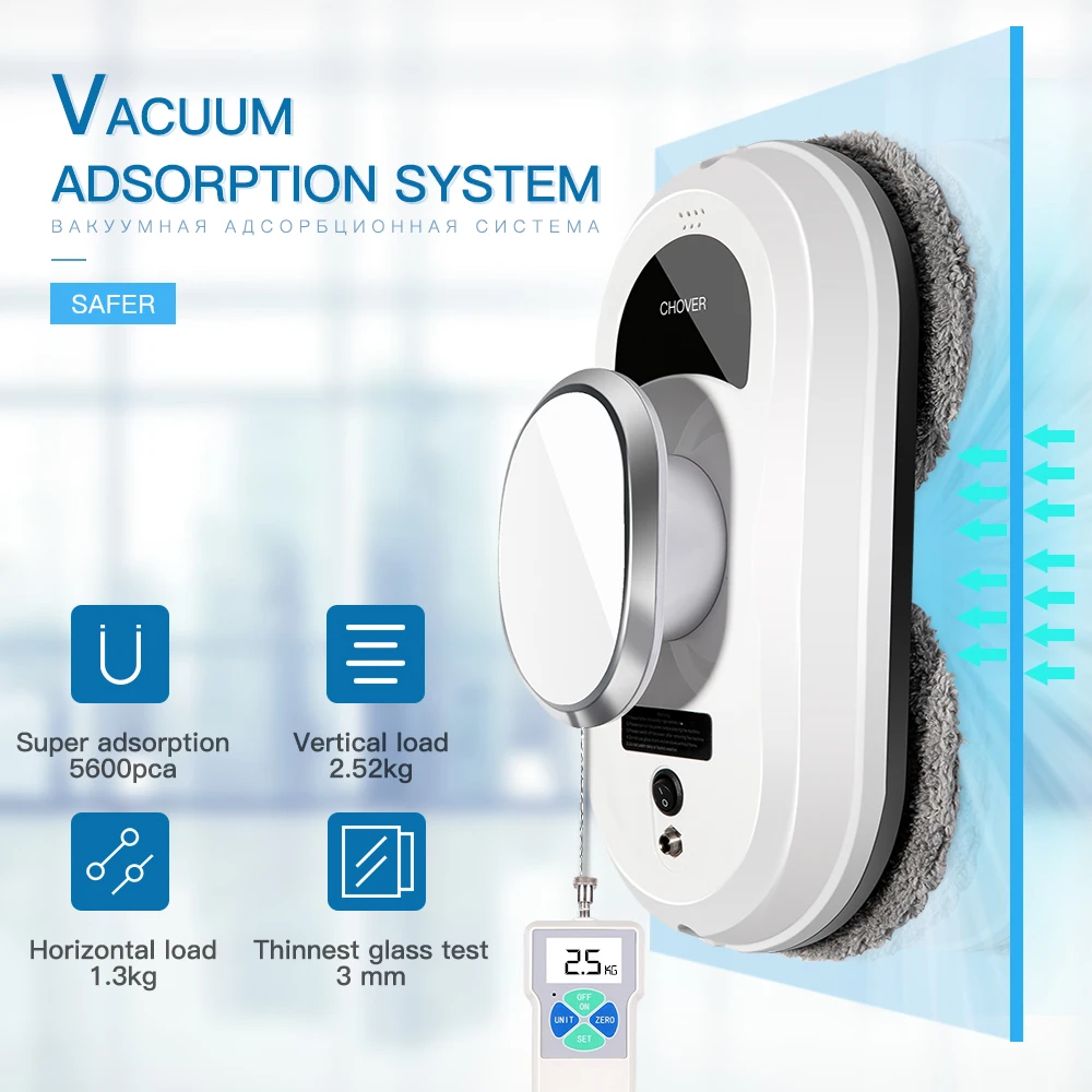 Robot vacuum cleaner window cleaning robot window cleaner electric glass limpiacristales remote control for home appliance 2