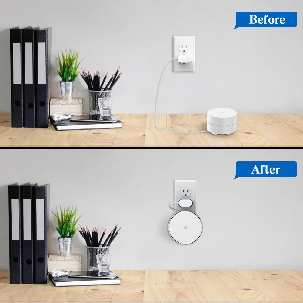 Настенный держатель Google WiFi Wi Fi крепление Mesh система роутер без грязных проводов