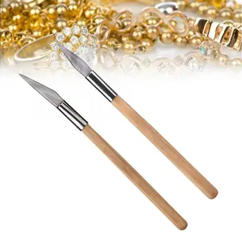 

Pro Knife/ Sword Tipped Agate Burnisher Polishing Knife With Wood Handle Burnishing Polishing Jewelry Making Tools for Jeweler