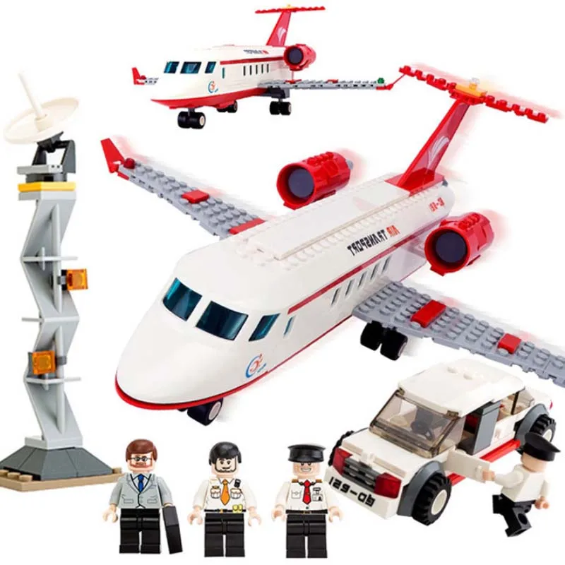 334 Pcs Airplane Toy Air Bus Model Airplane Building Blocks Sets Model Diy Bricks Classic Boys Toys Compatible With Legoings