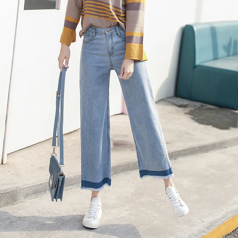 Autumn Casual Women's Denim Overalls Plus Size Loose High