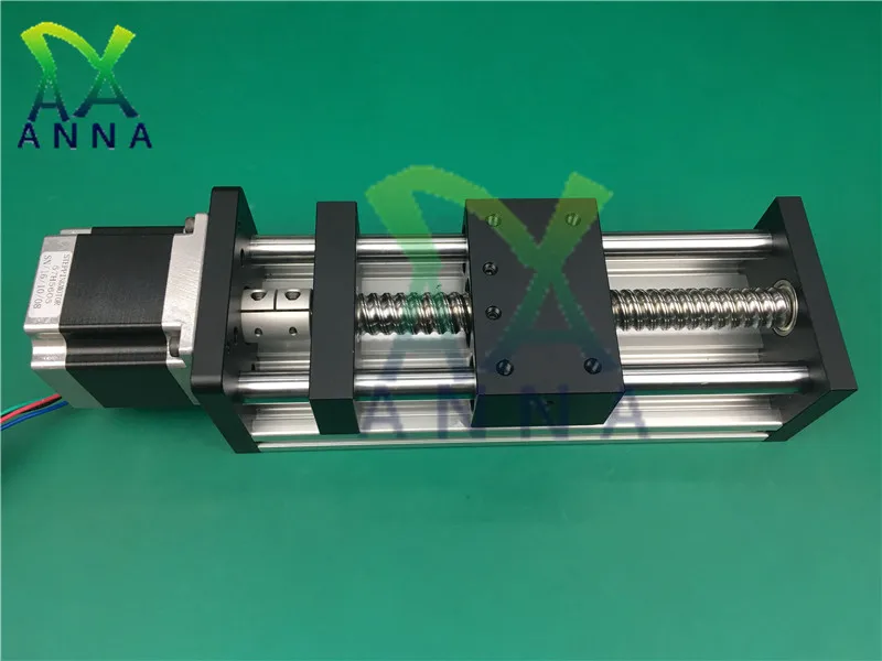 

High Precision CNC GGP 1204 ballscrews Sliding Table effective stroke 100mm Guide Rail XYZ axis Linear motion+1pc nema 17 motor