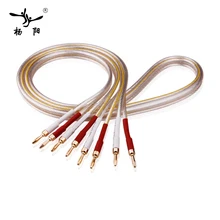 YYAUDIO Y-SP-450 6N OFC HIFI Silver plated speaker cable is designed for use in professional hi-fi systems