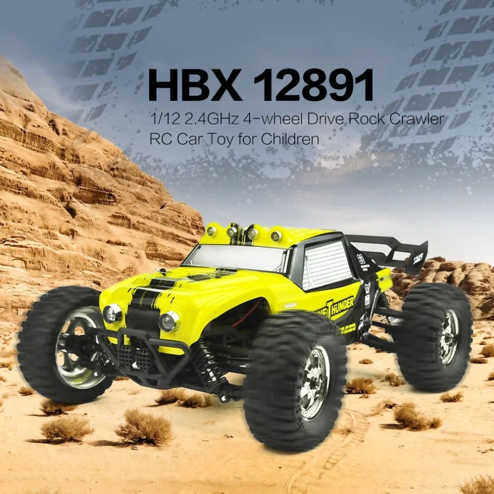 HBX 12891 Подруливающее устройство 1:12 2,4 GHz 4WD Drift пустыня внедорожный высокоскоростной гоночный автомобиль альпинист RC автомобиль игрушка для детей