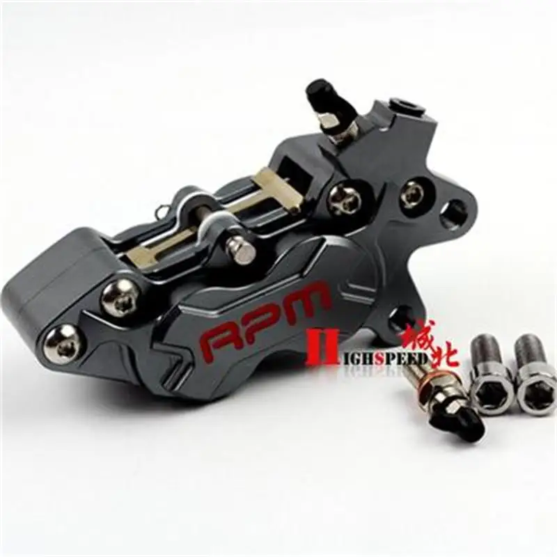 Universal CNC RPM Motorcycle Brake Caliper Left Right 40mm Hole To Hole 4 Piston For yamaha Kawasaki Honda suzuki KTM bmw