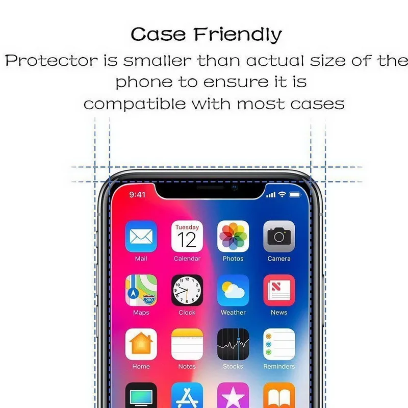 10 шт. закаленное стекло на iPhone 8 Plus X XS MAX XR Защитная пленка для экрана iphone 6 6S 7 4 4S 5 5S