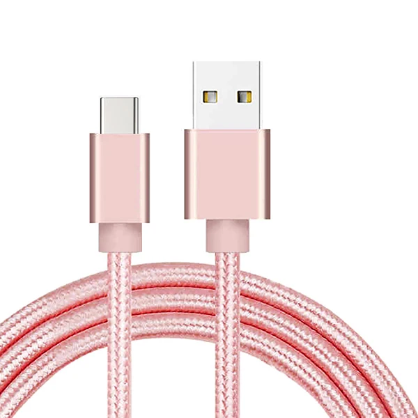 USB Type C Cable 3A Fast Charging Data Cord Charger For Samsung S10 5G S9 S8 A50 Motorola Z4 G7 One Vision Power Oppo K3 Reno Z - Color: Pink