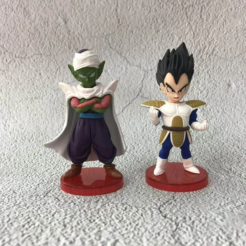 Dragon Ball 8 шт./компл. Goku Vegeta Nappa Raditz мини 1/10 Масштаб Окрашенные Piccolo Gohan Yamcha фигурка модель игрушка; подарок