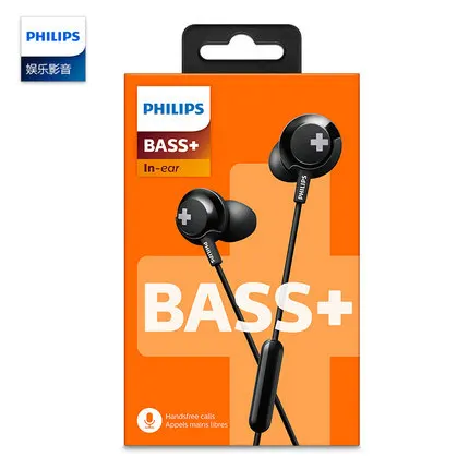 3 5 мм наушники вкладыши Наушники Philips SHE4305 с шумоподавлением гарнитура стерео бас