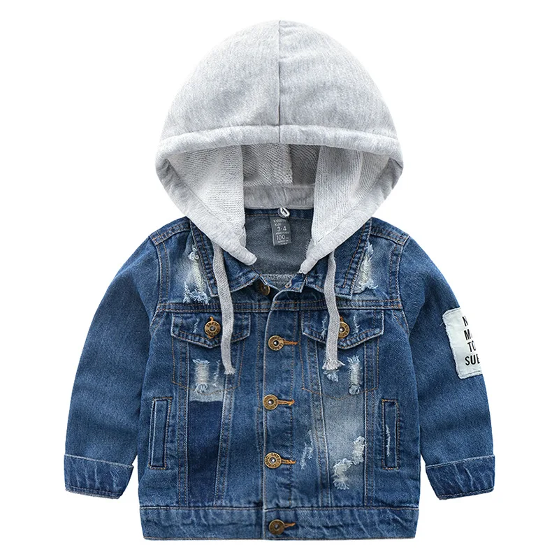 

2019 Spring Autumn Baby Denim Jackets Coats Solid Fashion Children Outwear Coat Kids Cowboy Casual Jacket 2-8 Years