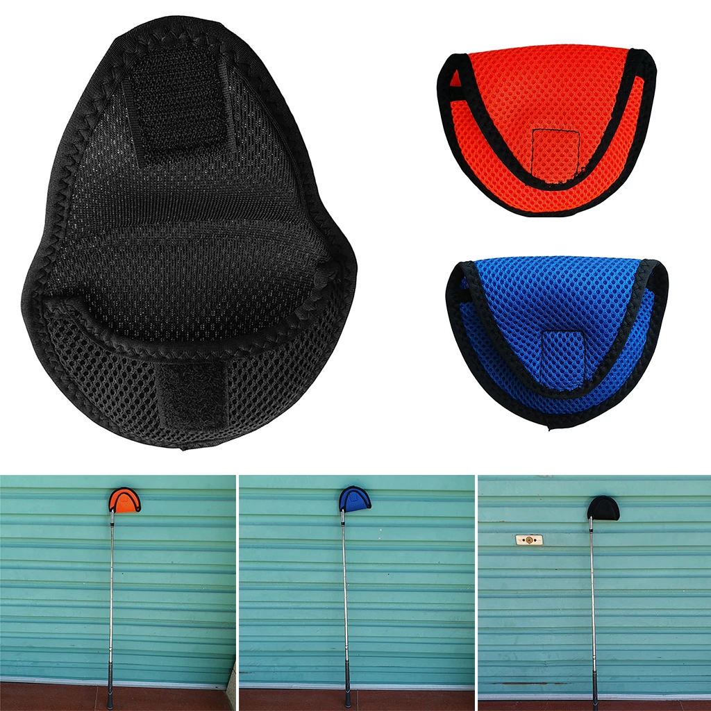 Lightweight Mallet Putter Head Cover Golf Headcover Protector Bag with Fastening Tape For Scotty Putter Embroidery Headcover