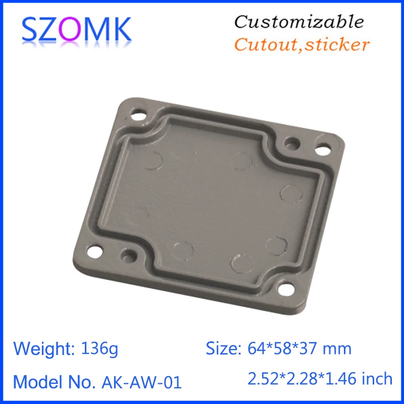 szomk IP66 die cast aluminum waterproof enclosure for electronics aluminum case waterproof equipment junction box (2)