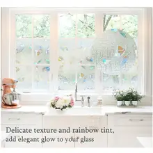 2 м длинные статические цепляются Непрозрачные ванная комната туалет балкон стекло геометрические круги декоративная оконная пленка солнцезащитный крем пропускания