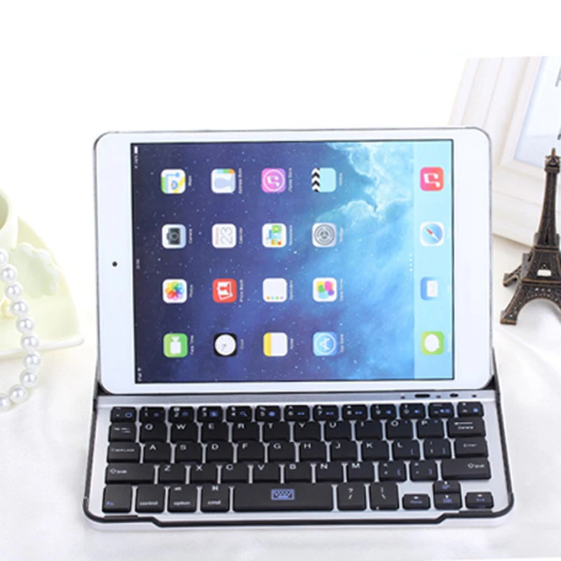 Мультимедиа Алюминий Беспроводной Bluetooth клавиатура для IOS Android Tablet PC Windows IPad мин