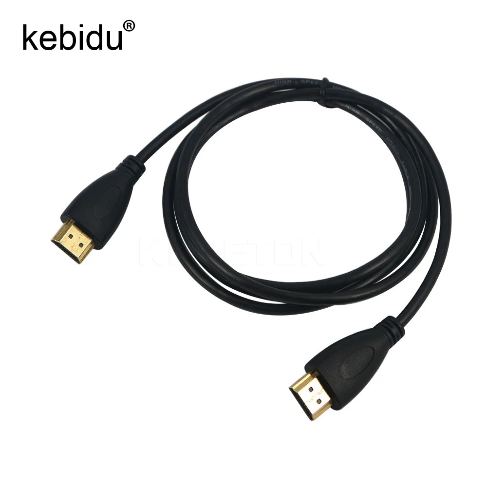 

Kebidu 0M5 1M5 2M 3M 10M HDMI Cable 1.4 Version Male-Male Connection High speed Gold Plated Plug 1080P 3D for HDTV XBOX for PS3