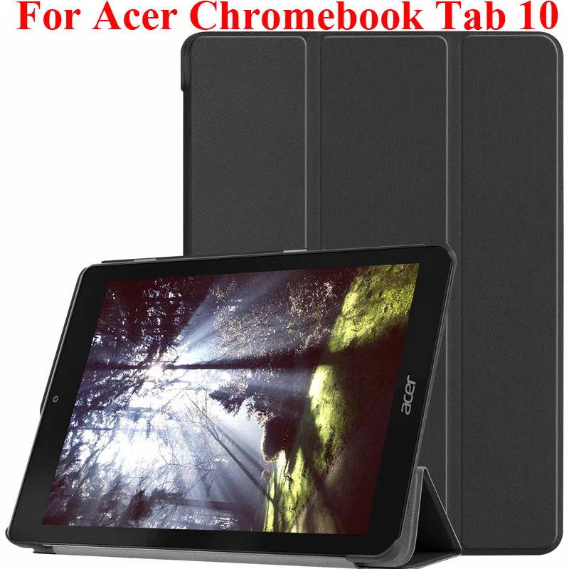 For Acer Chromebook Tab 10 Protector Stand Cover Pouch Capa Founda Auto Wake UP Sleep Case