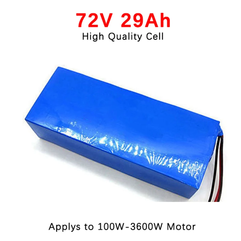 Discount 72V 29Ah 3500W Electric Bike Battery Lithium Ion Battery Pack For Ebike Electric Scooter Battery For Bafang Rechargeable No Tax 2