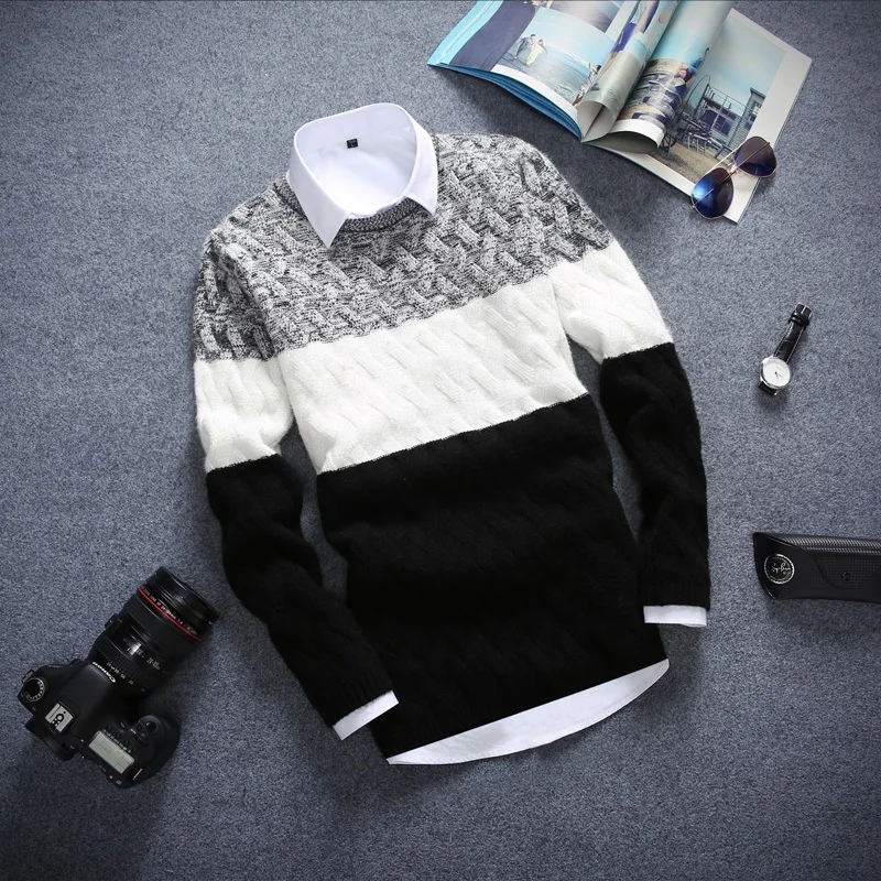 2017 New Arrival Casual Sweater Men Pullovers Handsome