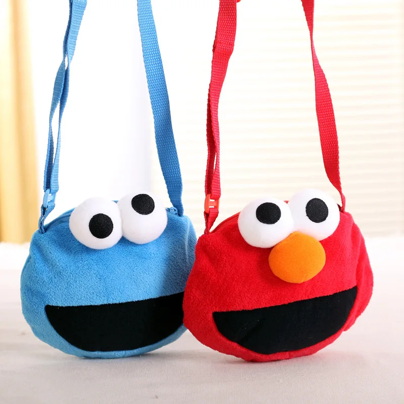 Seame Street ELMO cookie Monster плюшевая сумка через плечо для детей Сумочка мессенджер