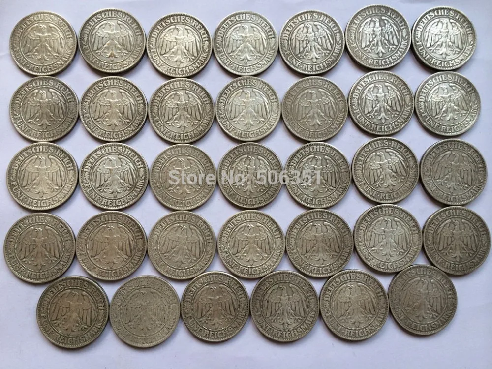 

wholesale Germany 5 mark <1927-1933> 37 COINS