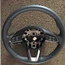 Кожа переключатель для руля хромированной отделкой для Mazda Axela cx4 cx5