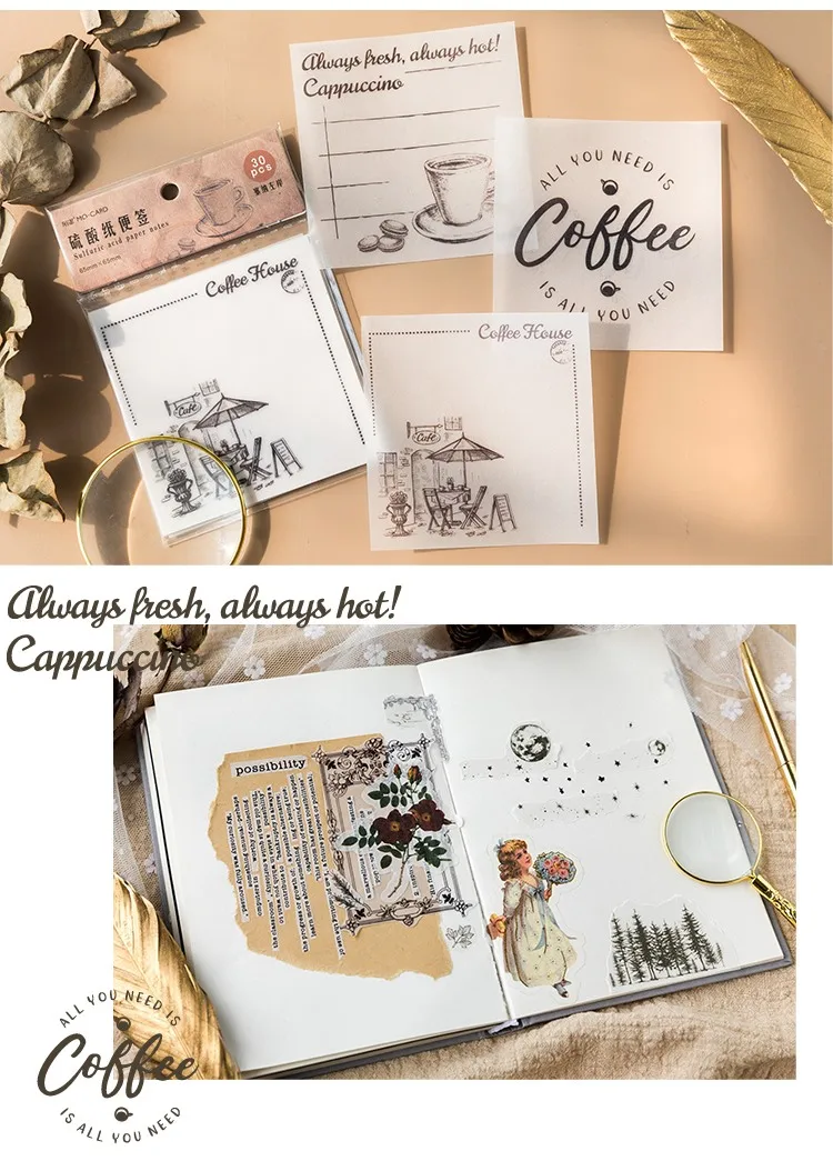 Лесная серия, масляные бумажные для заметок, прозрачный Le Petit Prince, записная книжка, школьные офисные канцелярские принадлежности