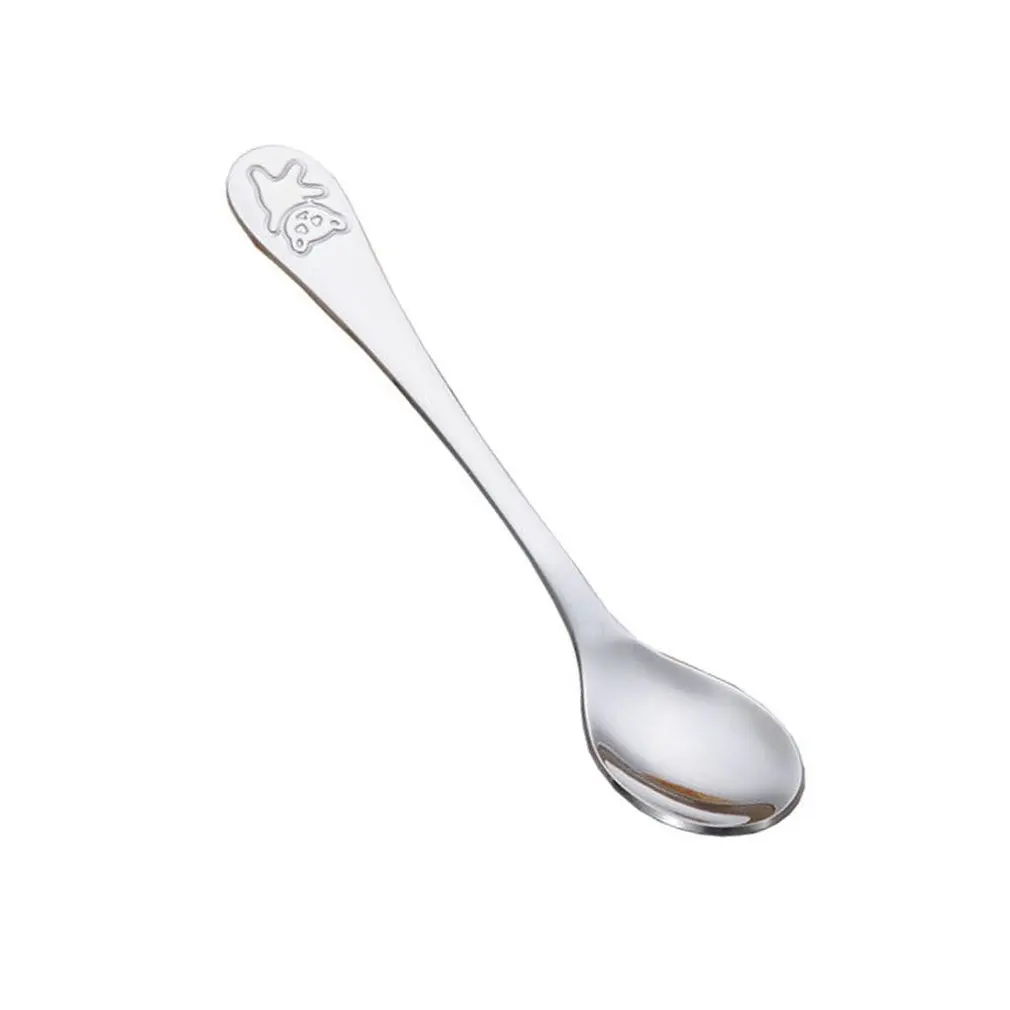 4pcs/set Baby Dishes Teaspoon Spoon Fork Knife Utensils Set Stainless Steel Baby Kids Learning Eating Habit Children Tableware 4pcs/set Baby Dishes Teaspoon Spoon Fork Knife Utensils Set Stainless Steel Baby Kids Learning Eating Habit Children Tableware