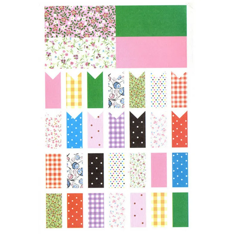 

1 Pcs Sticker Geometric Patterns Emoji Smile Face Decorative Pattern Stickers Notebook Albums Message Memo Pad Student Supplies