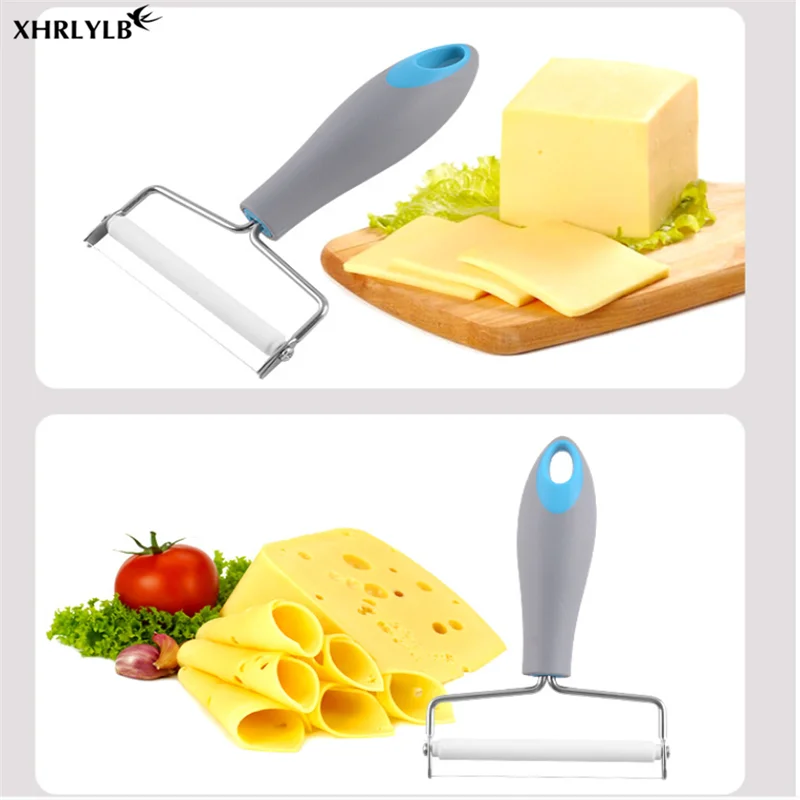 XHRLYLB1pc пластиковая ручка для резки сыра, слайсер для сыра из нержавеющей стали, скребок для сыра, масла, инструмент для выпечки, кухонные принадлежности. 7z