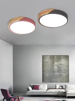 

Macarons Personality Circle Led ceiling lights plafond lamp for home living room lights ceiling light fixture Kitchen lamps