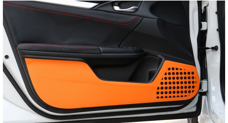 Lsrtw2017 автомобильный Стайлинг двери автомобиля анти-удар углеродного волокна наклейка для Honda civic 10th civic