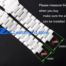 Керамический ремешок для часов 19 мм 22 мм для AR1421 AR1425 AR1426 AR1429 AR1456 AR1472