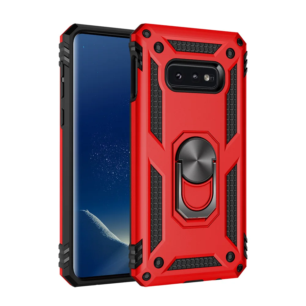 100 шт./лот кольцевой держатель Kickstand противоударный бронированный чехол для Samsung