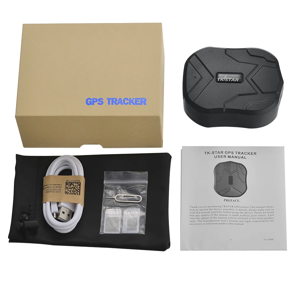 

Car GPS Tracker TK905B with Magnet Chargable 10000mAh Battery Standby 150 Days Vehicle Tracking Device GSM GPS Locator Free APP