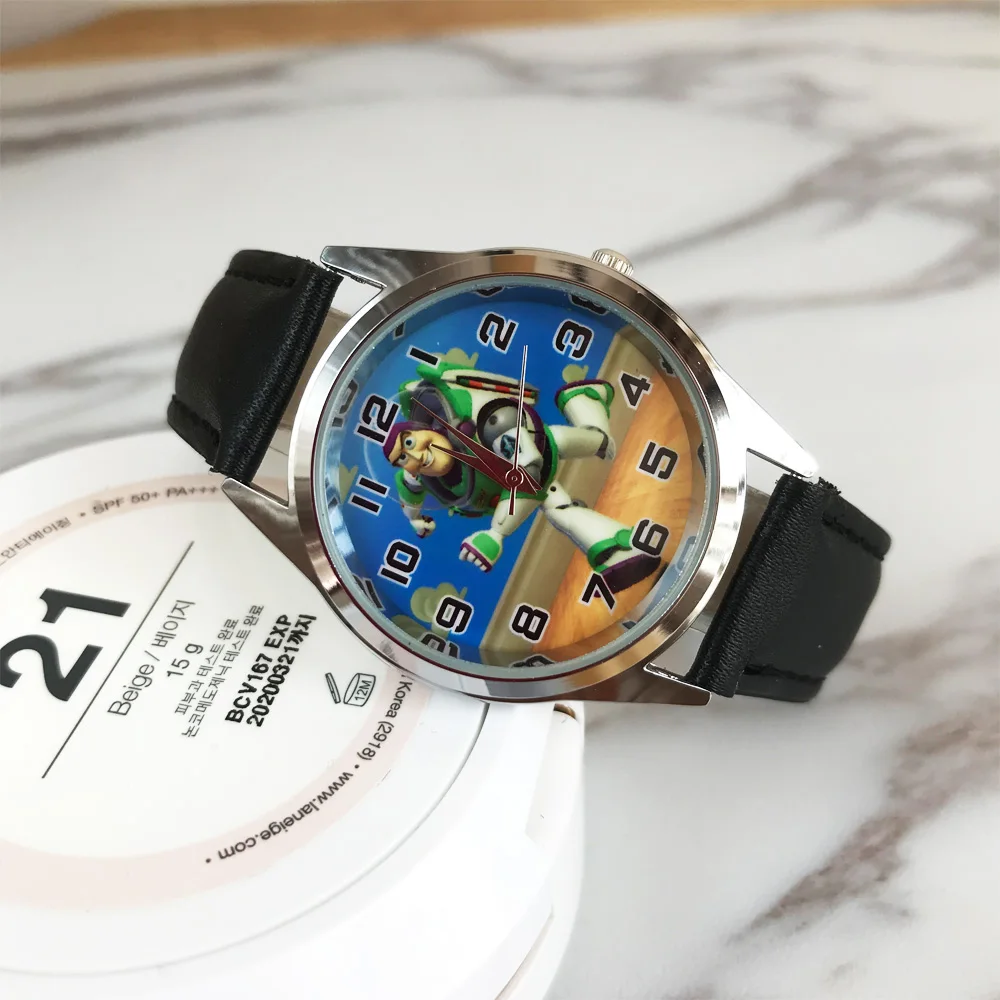 2018Anime Toy Story Kids font b Watch b font Brand Kids Clock Fashion Cute font b