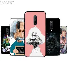 Albert Einstein Physical Silicone Case for Oneplus 7 7Pro 5T 6 6T Black Soft Case for Oneplus 7 7 Pro TPU Phone Cover