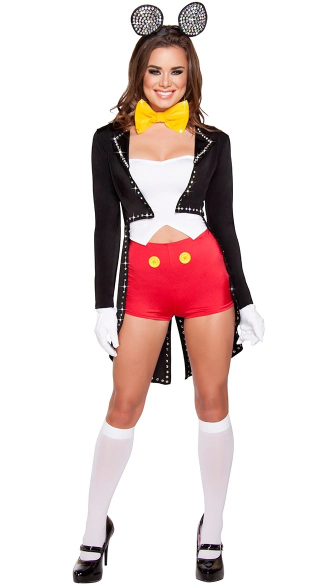 Mensajero Asco Nutrición Disfraz de Minnie Mouse brillante para mujer, disfraz de Halloween, disfraz|halloween  cosplay|fancy dress costumefancy dress - AliExpress