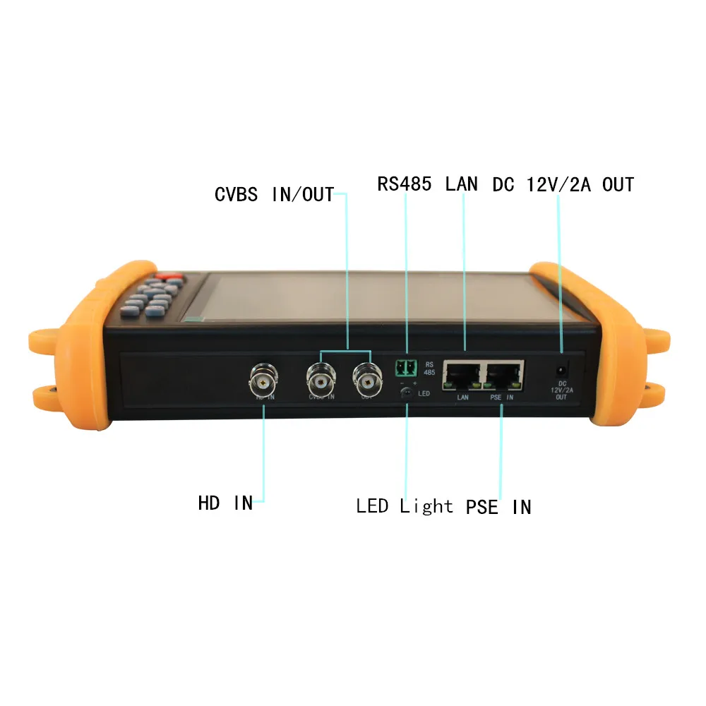 CCTV Тестер для HD IP/AHD/CVI/TVI/CVBS 5 в 1 WI FI 1080 P управление PTZ PoE 48 В DC12V DC5V Выход питания