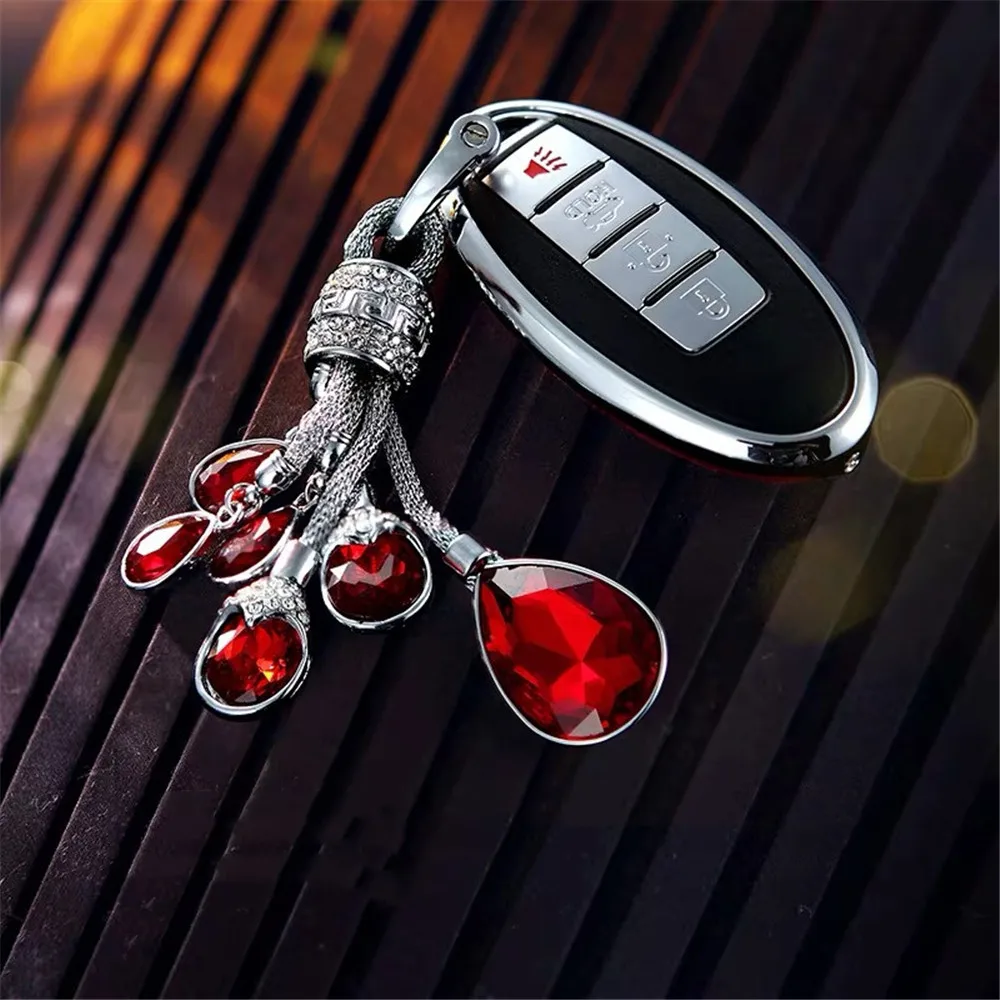 

Car Key Case Cover Lady key case Crystal Pendant For Nissan Versa Maxima Altima Rogue Armada Sentra Murano Infiniti FX35 QX60