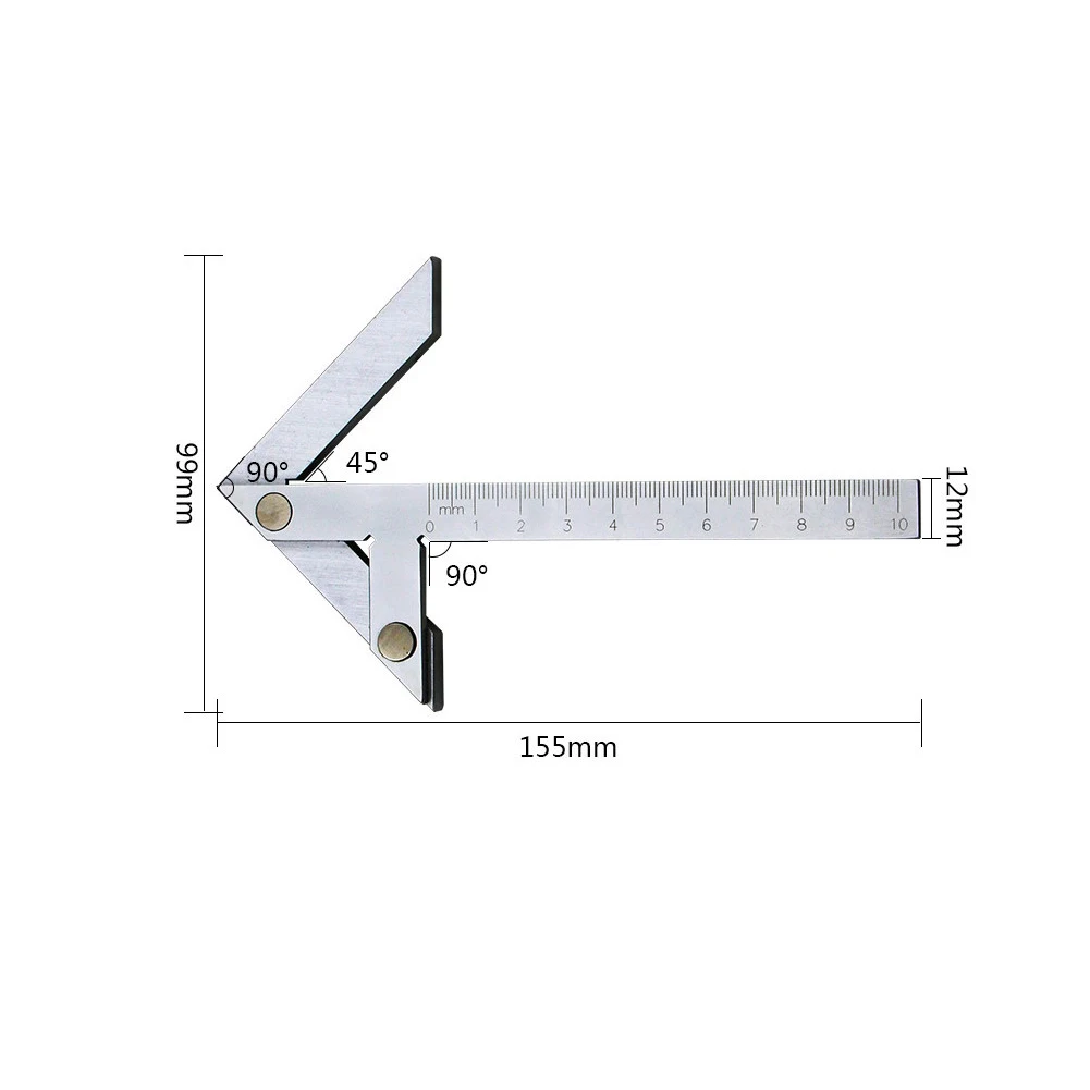 Многофункциональный Центровой Манометр 100x70 мм Высокоточный Центровой угловой измеритель угломер угловая линейка Гониометр Центральная линейка