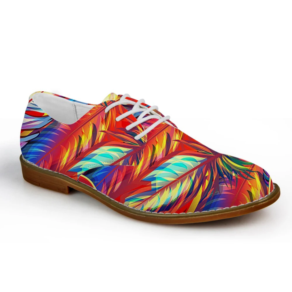 Customized Colorful Leather 3D Print Oxfords Shoes for Men Casual Synthetic Brand Autumn Men's Business Zapatos | Обувь