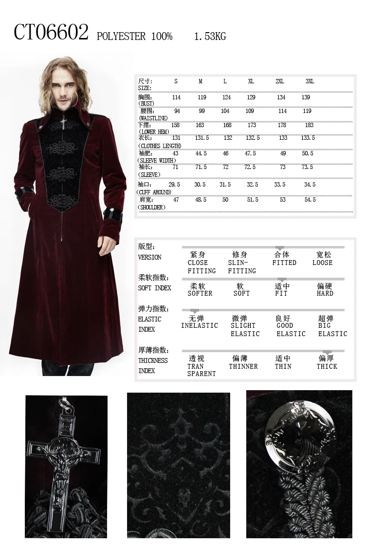 CT06602 SIZE CHART