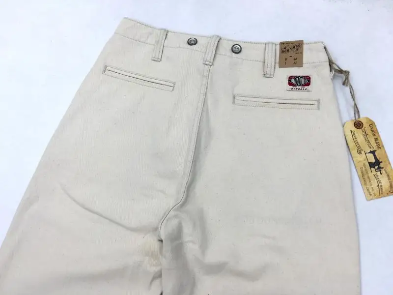 Bob Dong винтажные мужские 13 унций Calico брюки комбинезоны прямые повседневные брюки