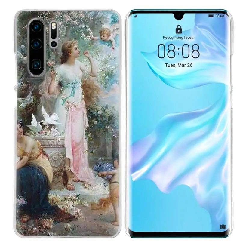 Чехол с рисунком ангела Купидона для huawei P20 P30 P Smart Nova 4 3i P10 P9 P8 mate 10 20 lite Pro Mini жесткий чехол для телефона из поликарбоната - Цвет: 09